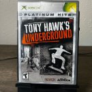 Tony Hawk's Underground (Microsoft Xbox, 2003) Disc & Manual - Tested & Working
