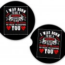 Nurse Nursing Born to Be A Nurse  | Set of 2 Coasters Car Cup Holder