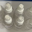 Empty 8oz Clear Plastic Spray Mist Bottle w/ White Atomizer