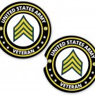 Army Veteran E5 Army Veteran Set of 2 Coaster Set of 2 Coasters Car Cup Holder