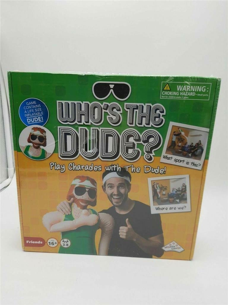 WHO'S THE DUDE? IDENTITY GAMES PLAY CHARADES BRAND NEW