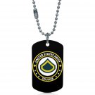 US Army Private Firsrt Class PFC E3 Soldier Dogtag Pendant Necklace Keychain