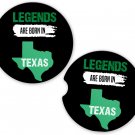 Texas Legends Of Tomorrow Never Die #2 Camo Sandstone Car Cup Holder Coaster Set