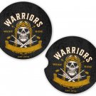Skulls Warriors Sandstone Car Cup Holder Coaster Set