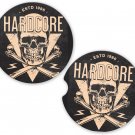 Skulls Hardcore Sandstone Car Cup Holder Coaster Set