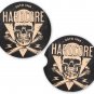 Skulls Hardcore Sandstone Car Cup Holder Coaster Set