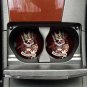 Skulls Player Sandstone Car Cup Holder Coaster Set
