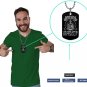 US Army Command Himself #2 Black Dogtag Pendant Necklace Keychain