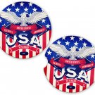 Veteran Military Patriot Sandstone Car Cup Holder Coaster Set
