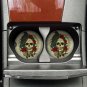 Skulls Raven Sandstone Car Cup Holder Coaster Set