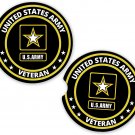 Army Veteran Army Star Set of 2 Coaster Set of 2 Coasters Car Cup Holder