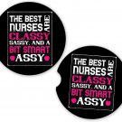 Nurse Nursing Smart Assy | Set of 2 Matching Coasters Car Cup Holders