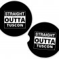 Straight Outta Tuscon USA State City Sandstone Car Cup Holder Coaster Set