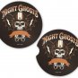 Skulls Night Ghost Sandstone Car Cup Holder Coaster Set