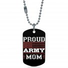 US Army Proud Army Mom Dogtag Pendant Necklace Keychain