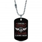 US Army Thousand Living Men #1 Dogtag Pendant Necklace Keychain