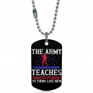 US Army Think Like Men Dogtag Pendant Necklace Keychain