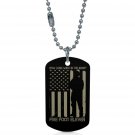 US Army Five Foot Eleven Dogtag Pendant Necklace Keychain