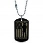 US Army Five Foot Eleven Dogtag Pendant Necklace Keychain