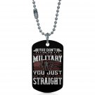 US Army Be Able To Shoot Straight Dogtag Pendant Necklace Keychain