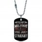US Army Be Able To Shoot Straight Dogtag Pendant Necklace Keychain