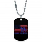 US Army War Is Hell Dogtag Pendant Necklace Keychain