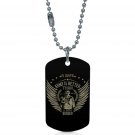 US Army A Safe Border Dogtag Pendant Necklace Keychain