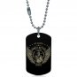 US Army A Safe Border Dogtag Pendant Necklace Keychain