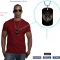 US Army A Safe Border Dogtag Pendant Necklace Keychain