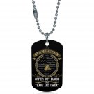 US Army Tears And Sweat Dogtag Pendant Necklace Keychain