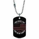 US Army My Country Dogtag Pendant Necklace Keychain