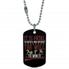 US Army Will To Win #1 Dogtag Pendant Necklace Keychain