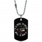 US Army Will To Win #2 Dogtag Pendant Necklace Keychain