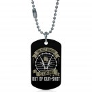 US Army Gunshot Dogtag Pendant Necklace Keychain
