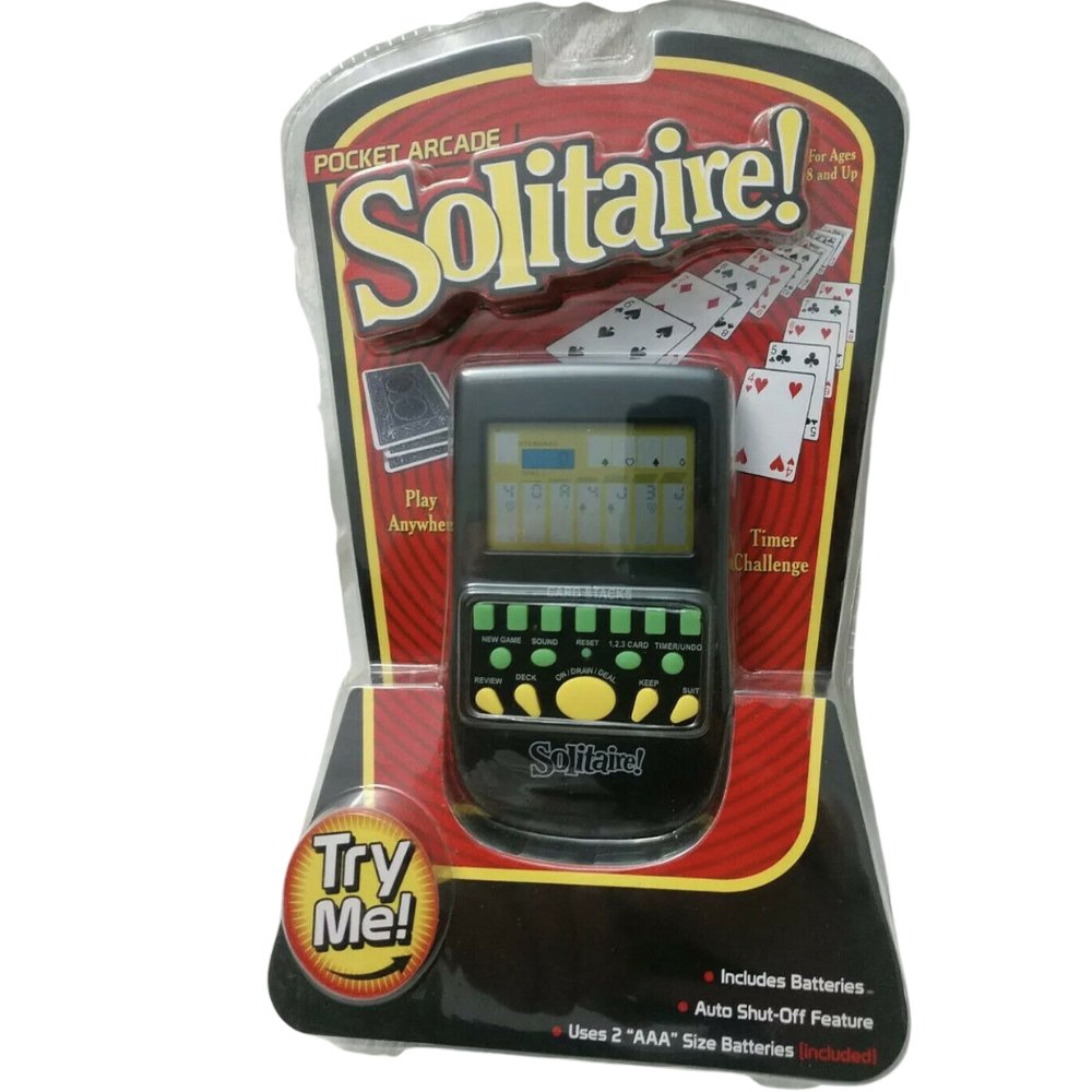 Solitaire Pocket Arcade Handheld Video Game New Sealed 2012 Edition