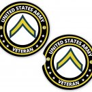 Army Veteran E2 Army Veteran Set of 2 Coaster Set of 2 Coasters Car Cup Holder