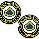 Army Veteran E3 Army Veteran Set of 2 Coaster Set of 2 Coasters Car Cup Holder