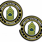 Army Veteran E8 Army Veteran Set of 2 Coaster Set of 2 Coasters Car Cup Holder