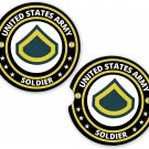 Army Soldier E3 Army Set of 2 Coaster Set of 2 Coaster Car Cup Holder
