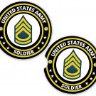 Army Soldier E7 Army Set of 2 Coaster Set of 2 Coaster Car Cup Holder
