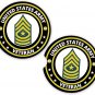 Army Veteran E9 Army SGT Major Set of 2 Coaster Set of 2 Coaster Car Cup Holder