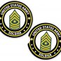 Army Soldier E9 SGT Major Set of 2 Coaster Set of 2 Coaster Car Cup Holder
