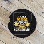 Nothing Scares Me Nursing Mom Nurse | Set of 2 Matching Coasters Car Cup Holders