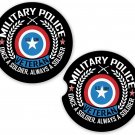 US Army Military Veteran Military Police #2 Set of 2 Coasters Car Cup Holder