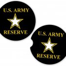 US Army Reserve Military | Set of 2 Matching Coasters Car Cup Holders