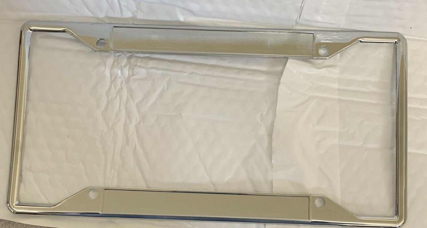 Chrome Blank License Plate Frame