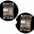 US Army Military Veteran Freedom 1776 #3 Set of 2 Coasters Car Cup Holder