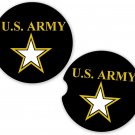 US Army Military | Set of 2 Matching Coasters Car Cup Holders