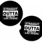Straight Outta North Las Vegas State City Sandstone Car Cup Holder Coaster Set