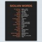 Sicilian Words Poster